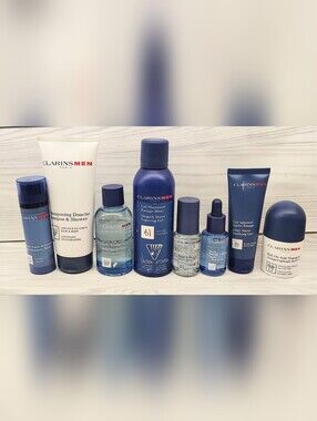 Clarin Men's  Hydrating Grooming Set — Men's Shave & Skincare Beard Oil Bundle